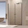 48 x 72 in Frameless Pivot Shower Door - 48 x 72 in / Matte Black view 1