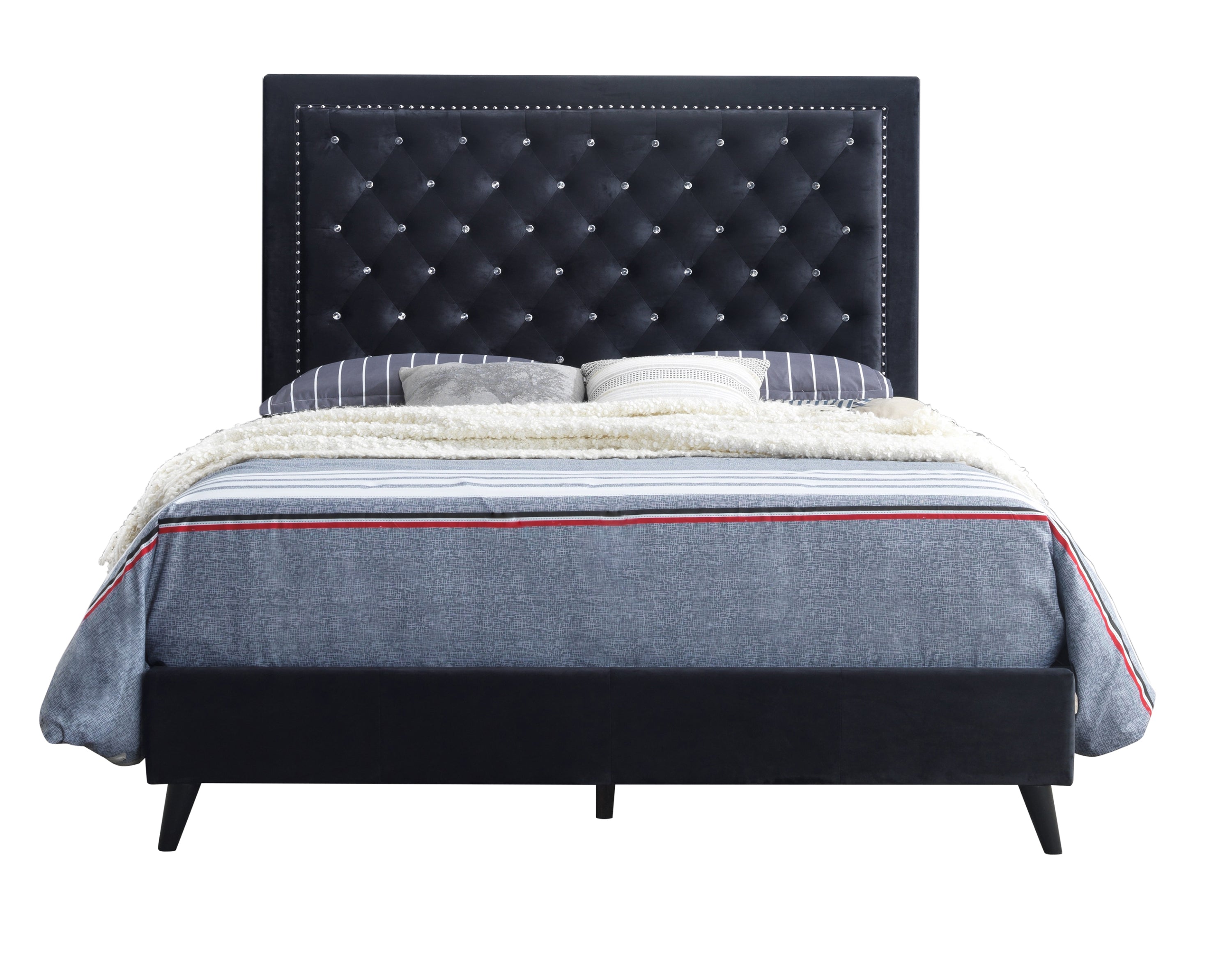 Glory Furniture Alba G0607-KB-UP KING BED , BLACK