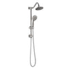 Brushed Nickel 6 Inch Rain Shower Head with Handheld Shower Head Bathroom Rain Shower System