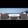 Fully Assembled 2-Person Rattan Wicker Seating Set with Cushions