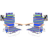 2PCS Backpack Beach Chairs for Adults Beach towel backpack beach chairs for adults 5 position chair with pouch folding lightweight positions back pack 13 inch high