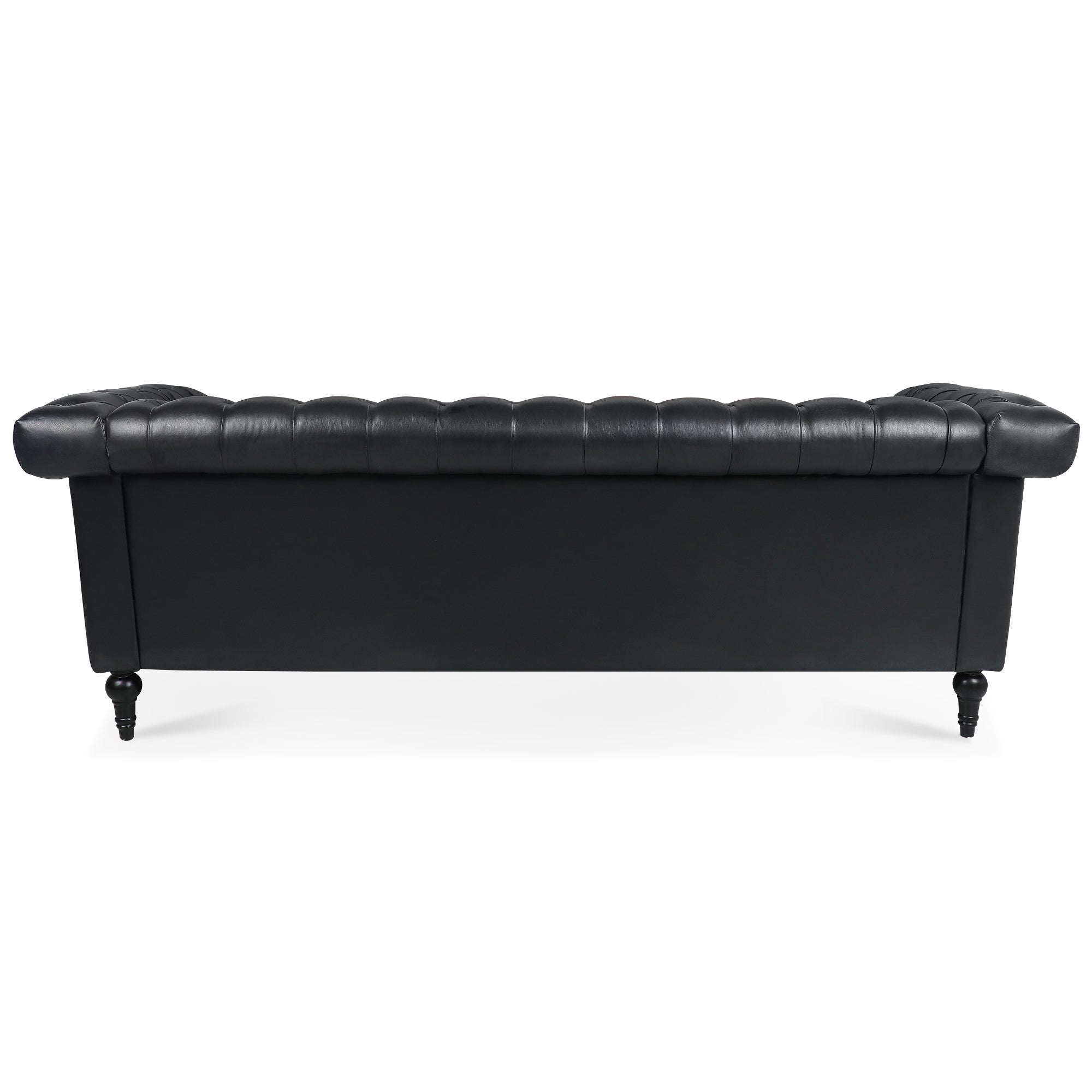 83.66 Inch Width Traditional  Square Arm removable cushion 3 seater Sofa