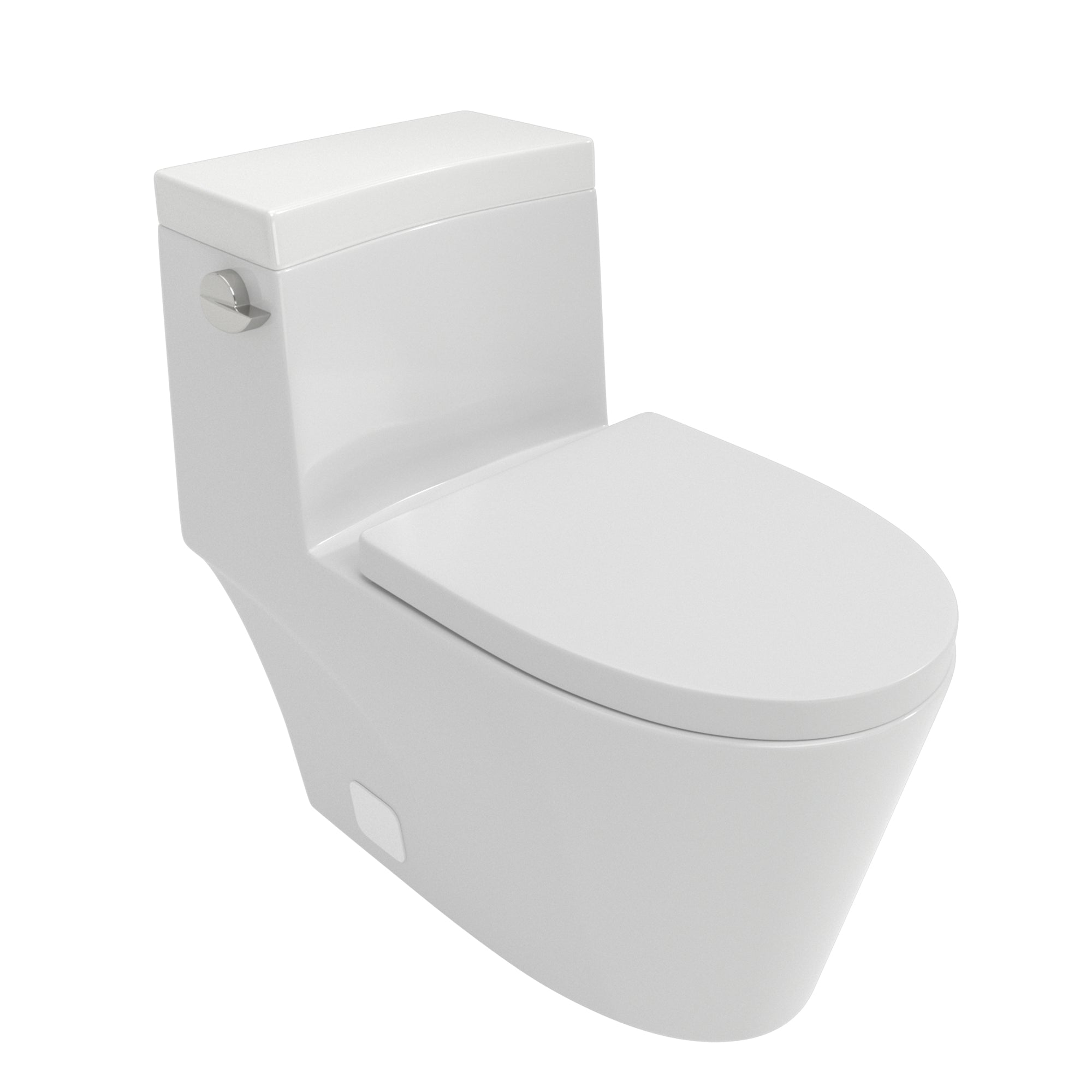 Ceramic One Piece Toilet,Single Flush with Soft Clsoing Seat