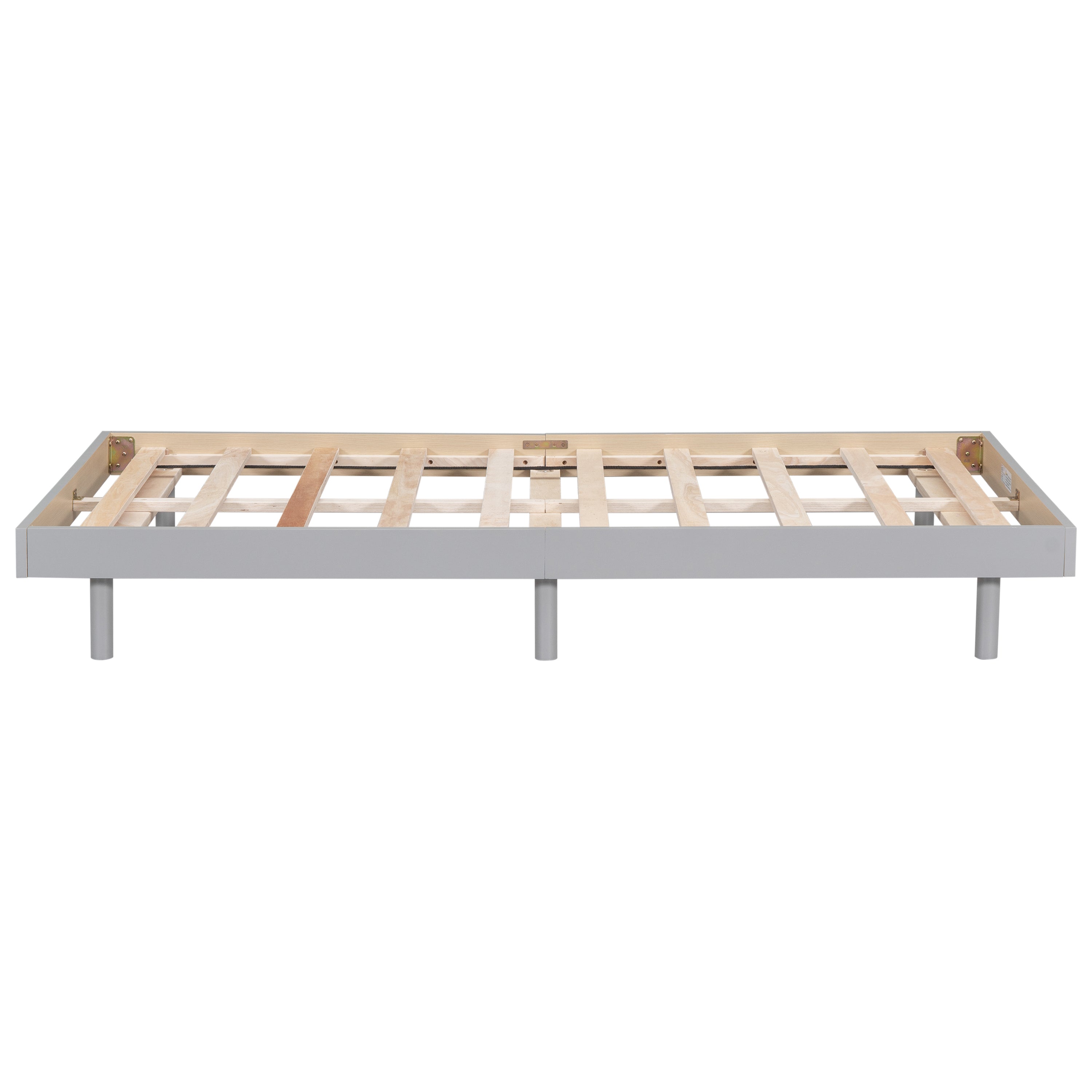 Modern Design Twin Size Floating Platform Bed Frame for Grey Color