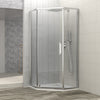 Shower Door 34-1/8"W x 72"H Semi-Frameless Neo-Angle Hinged Shower Enclosure, Chrome