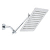 Chrome 10" Square Rainfall & High Pressure Stainless Steel Bath Shower head