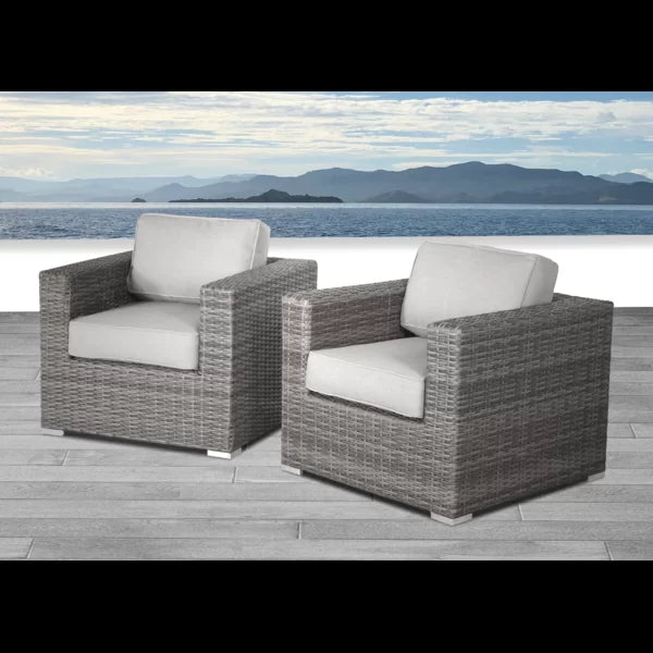 Comfortable Patio Chair with Cushions - Fully Assembled