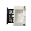 TUYA 30" Bathroom Sink without Cabinet, with One-piece Molding Bright White Basin