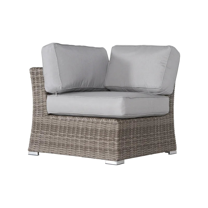 Fully Assembled Outdoor Wicker Patio Sofa - Quick Setup Pre-Assembled Patio Furniture