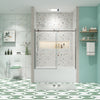 60"W x 58"H Bathtub shower door, sliding door, with 5/16" tempered glass and Polished finish 6058