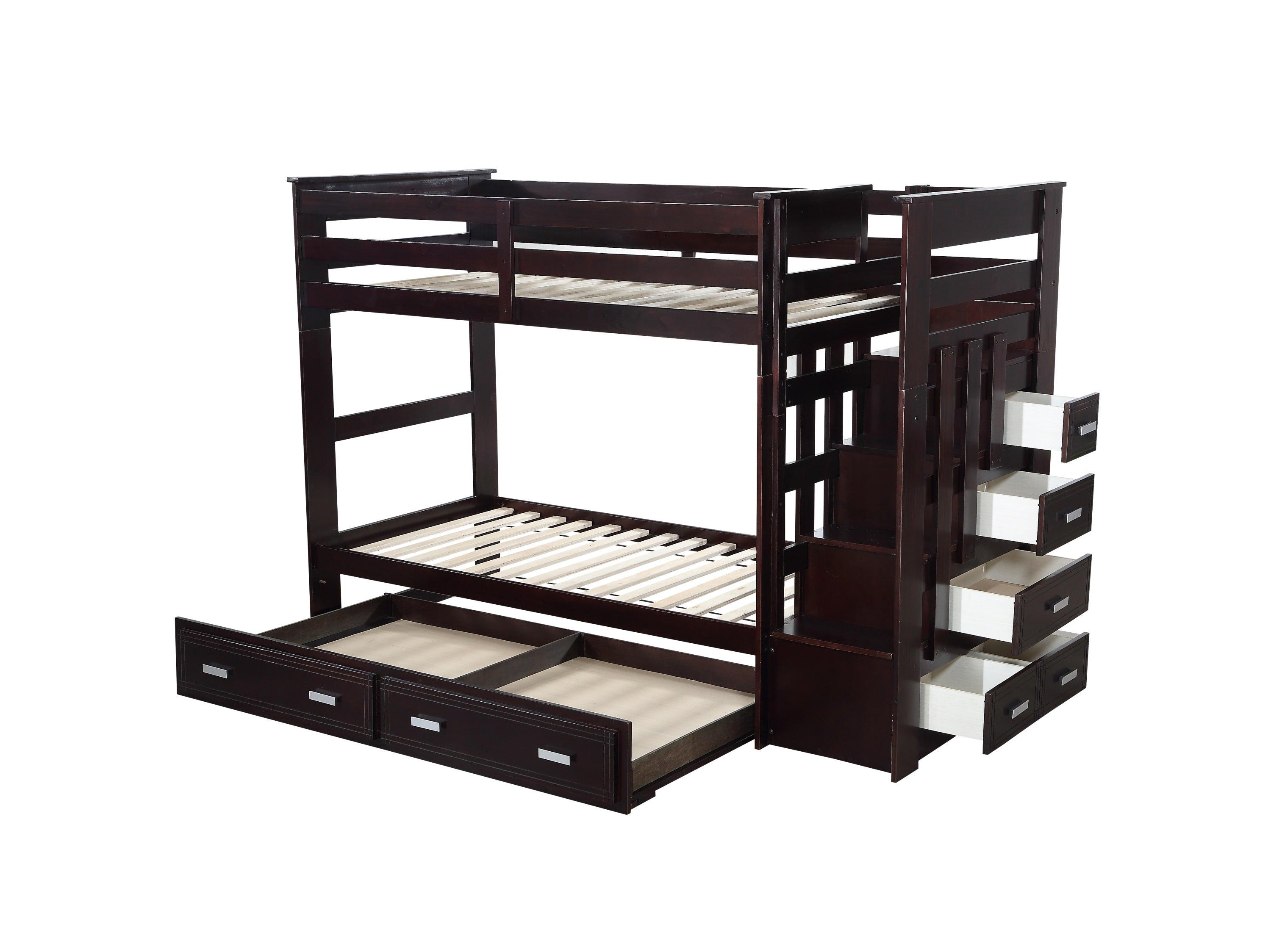 ACME Allentown Bunk Bed (T/T) w/Trundle, Espresso 10170W