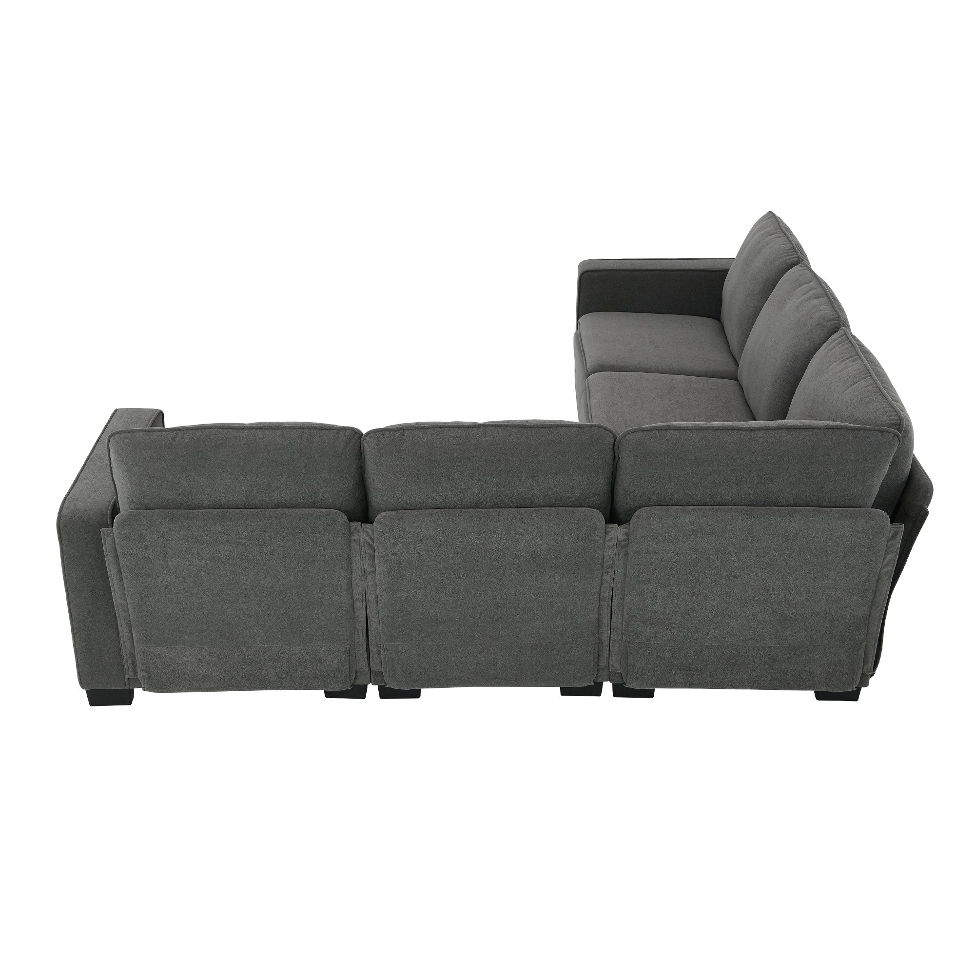 [VIDEO provided][New] 89*89" Oversized Velvet Modern Sectional Sofa,Large L Shaped Upholstered Indoor Furniture with Double Cushions,5 seat Cloud Corner Couch for Living Room,Apartment,Office,2 Colors