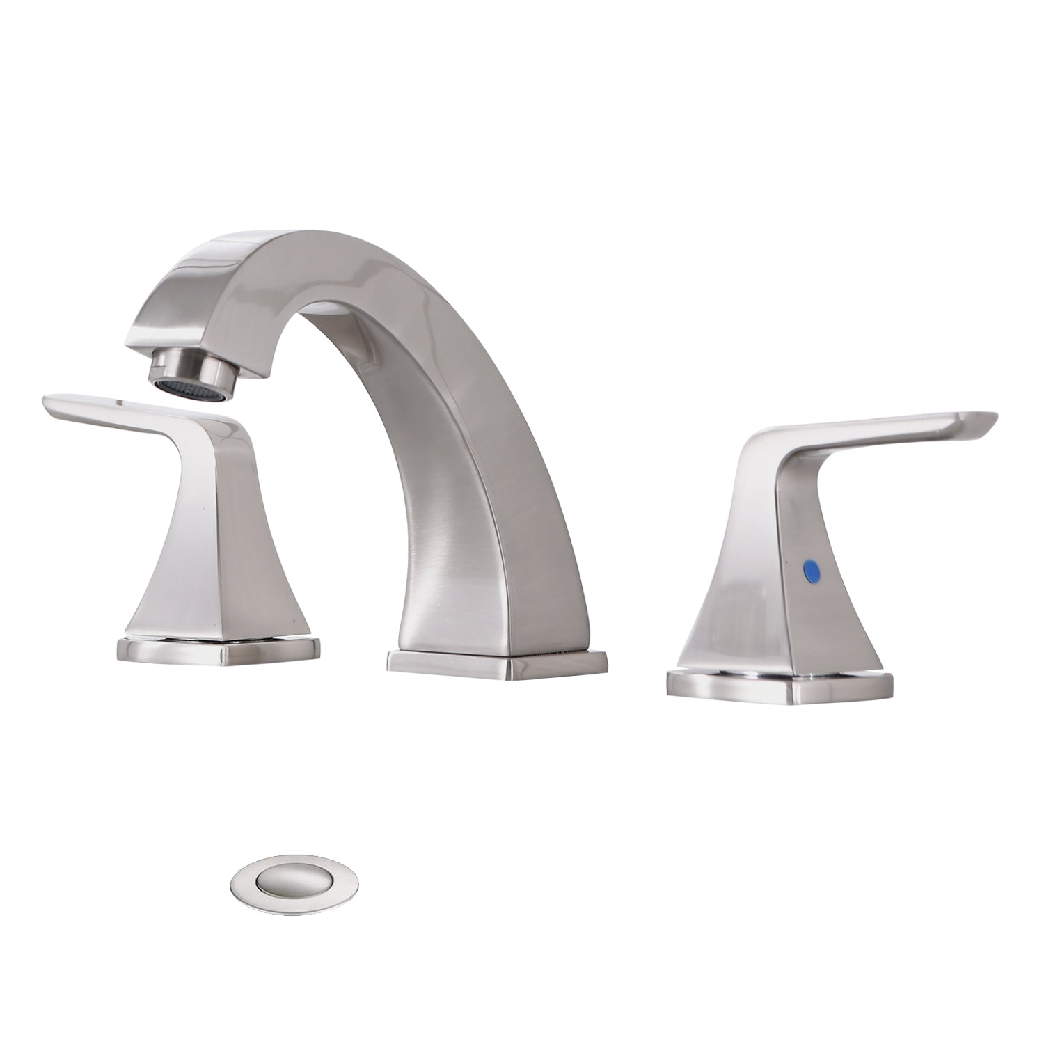 Widespread 2 Handles Bathroom Faucet with Pop Up Sink Drain