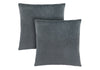 Pillows, Set Of 2, 18 X 18 Square, Insert Included, Decorative Throw, Accent, Sofa, Couch, Bedroom, Grey Hypoallergenic Polyester, Modern