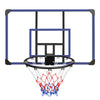 Wall-mounted basketball hoop, 45 x 29 inches shatterproof back, folding hoop, durable hoop and all-weather mesh for indoor and outdoor use