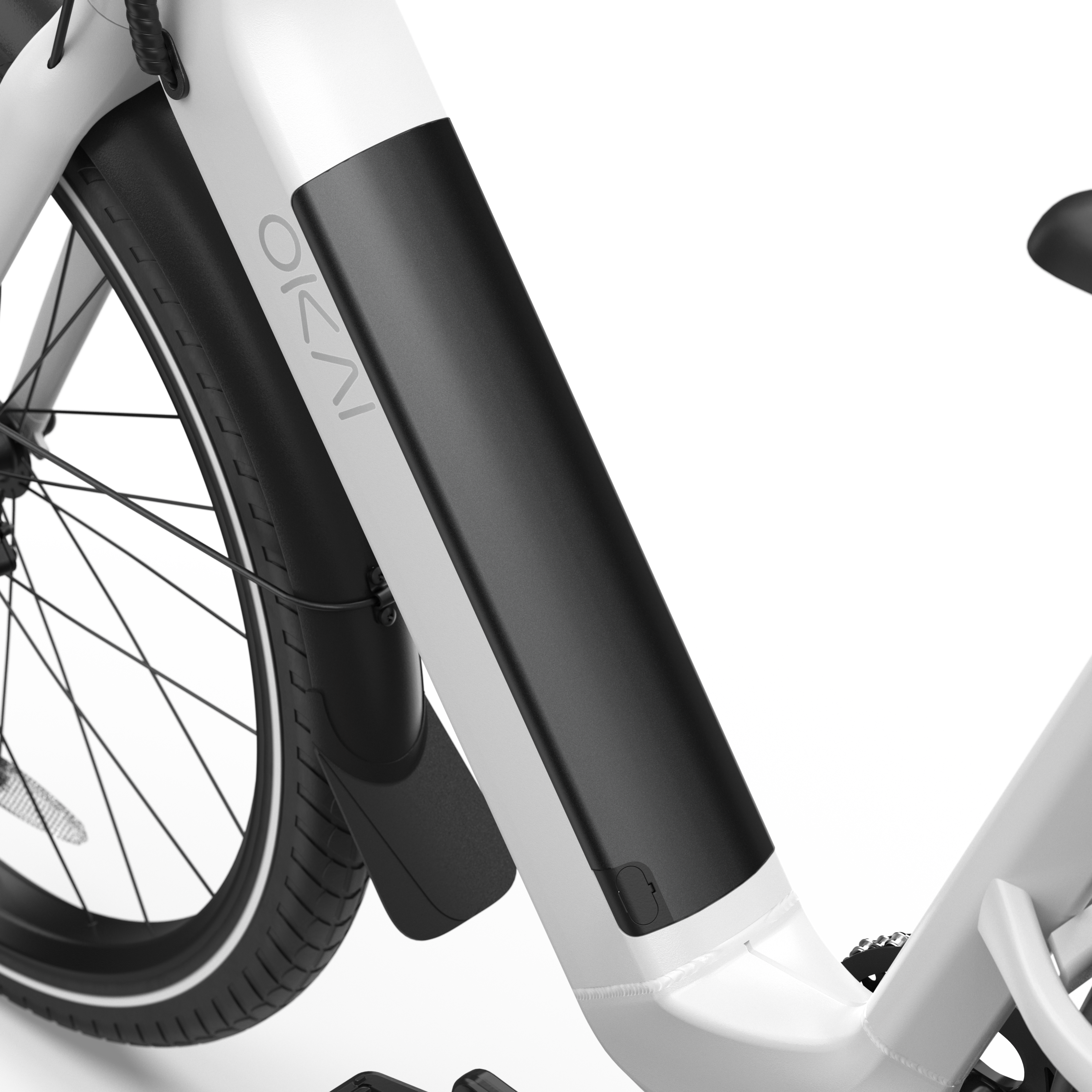 Electric Bike w/ 40 Miles Max Operating Range and 25 mph Max Speed - White