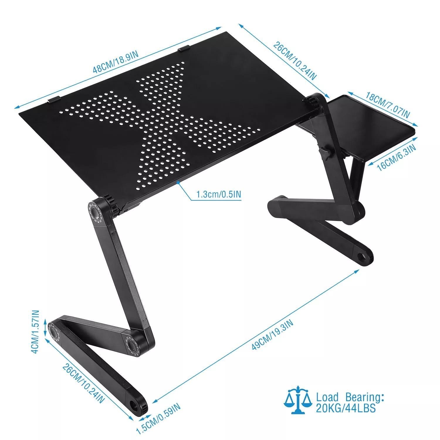 Adjustable Home Office Sofa Bed Tray Desk Converter Computer Stand Up Desk Riser