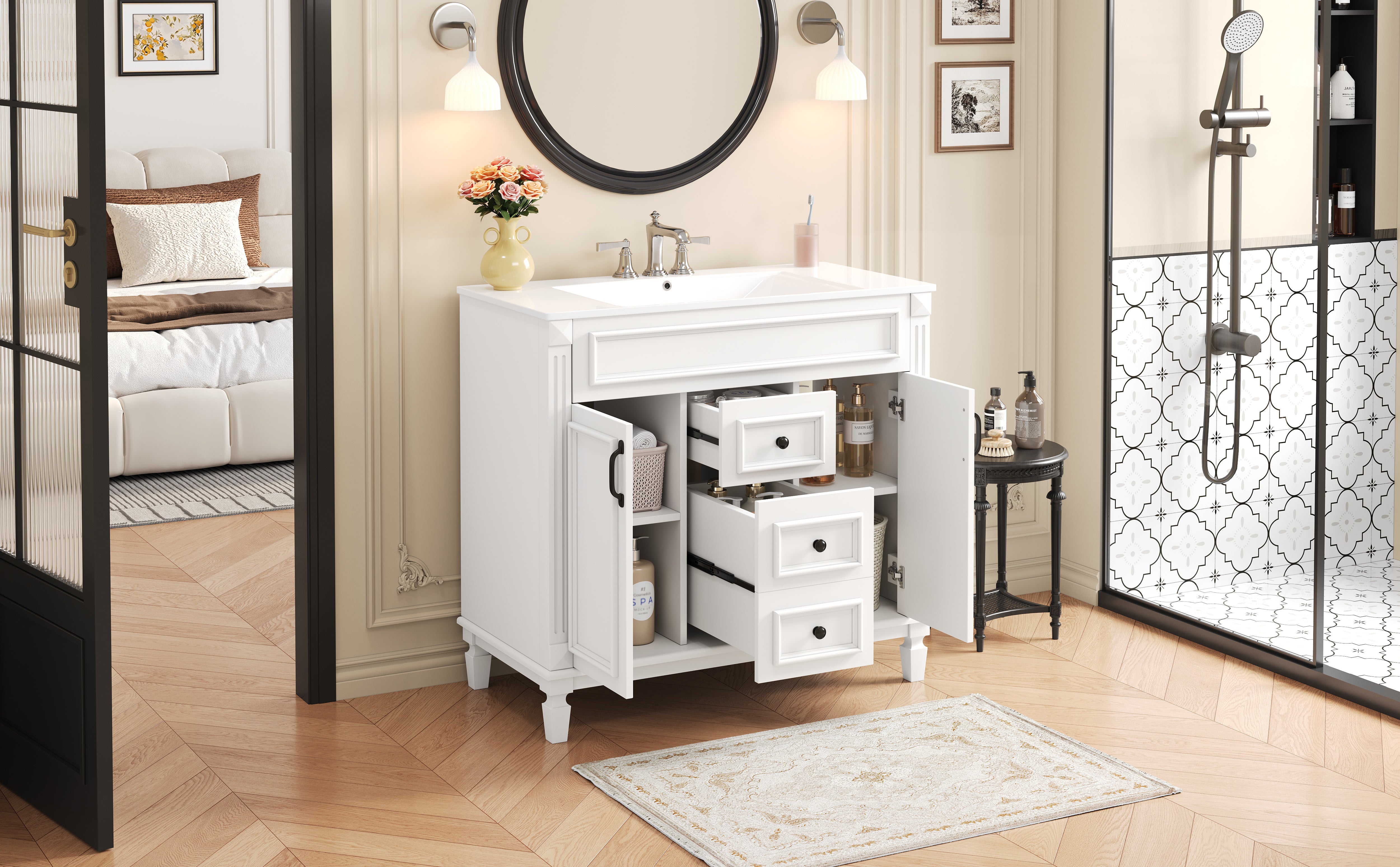 36 in. Modern Single-Sink Bathroom Vanity with Top Sink — supplier product image 15