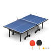 Table Tennis Table - 15mm Professional MDF Indoor Table Tennis Table with Table Tennis Net and Bats etc. Quick Assembly, Single Training Table, 108"L x 60"W x 30"H