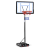 Basketball Hoop Outdoor, 5.2 Ft to 6.8Ft Adjustable Basketball Goal with 32" Backboard & 16" Basket, All Weather Portable Basketball Stand Wheels, for Kids Youth Adult, Indoor Gym, Driveway