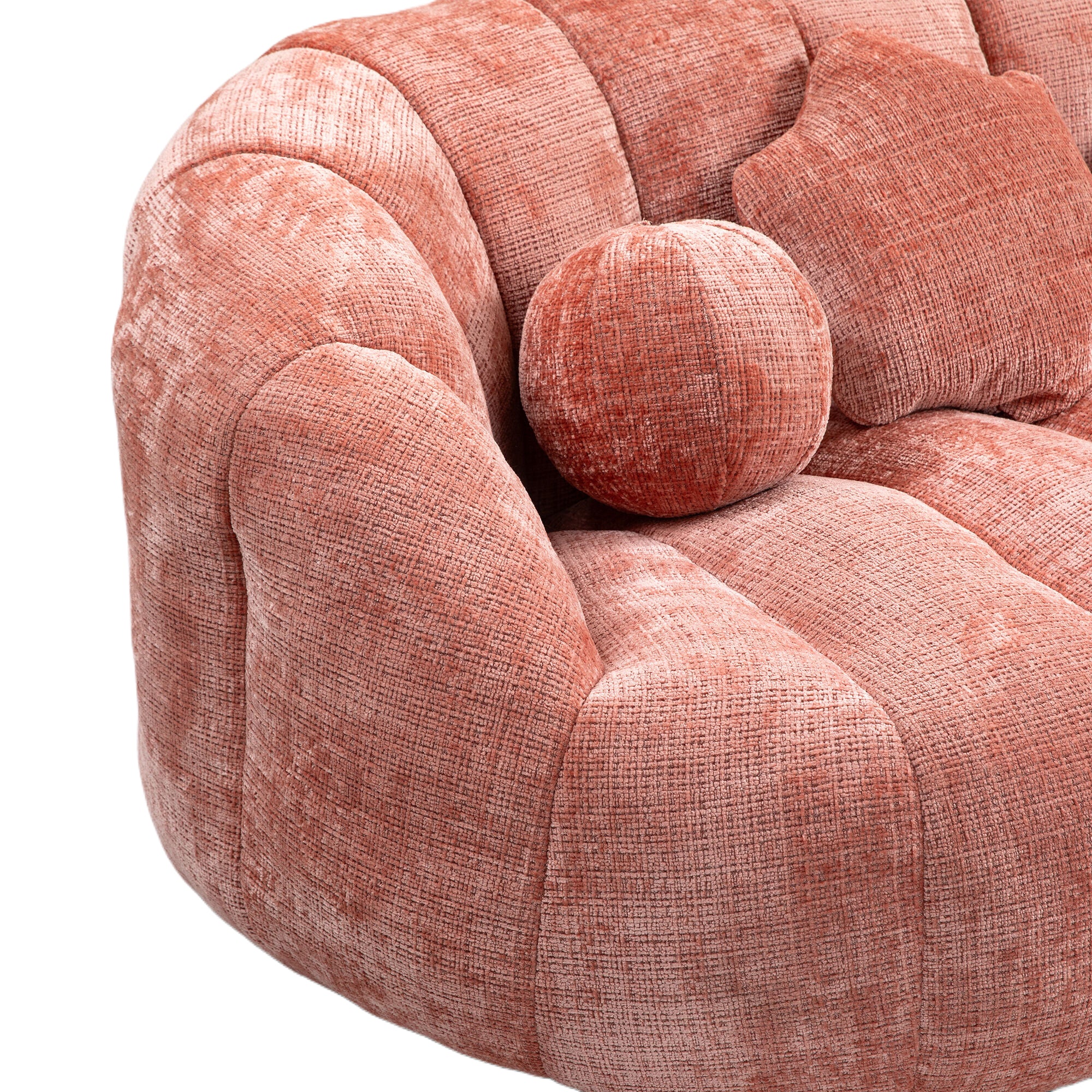 COOLMORE Bean Bag sofa Lazy Sofa Durable Comfort Lounger High Back Bean Bag Chair Couch for Adults and Kids, Indoor & Outdoor, Accent Floor Soft Lounge Chair (Pink chenille)