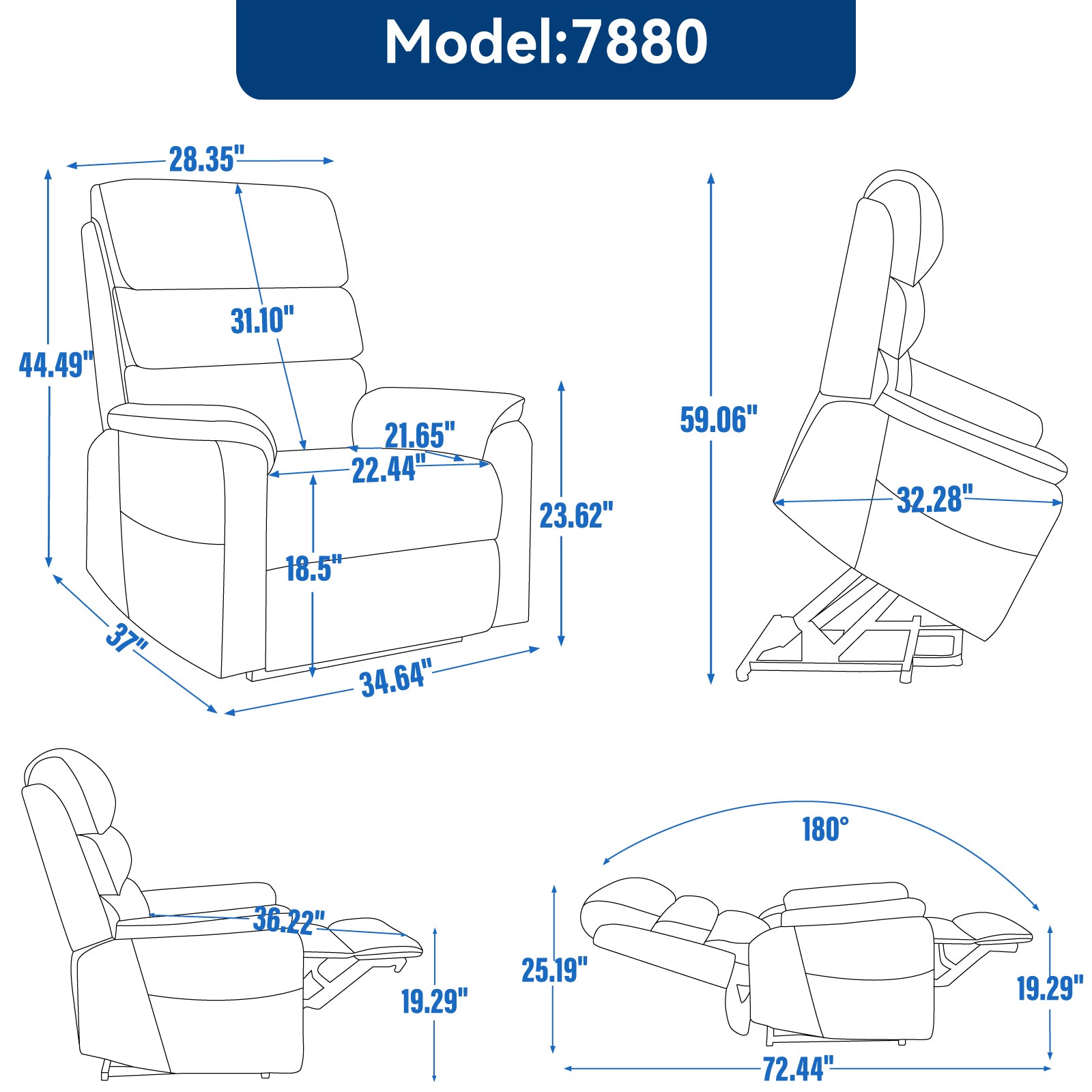 Brown Leatheraire Dual Motor Infinite Position Up to 350 LBS Power Lift Recliner Chair with Power-Remote, Heat Massage and Heavy Duty Motion Mechanism