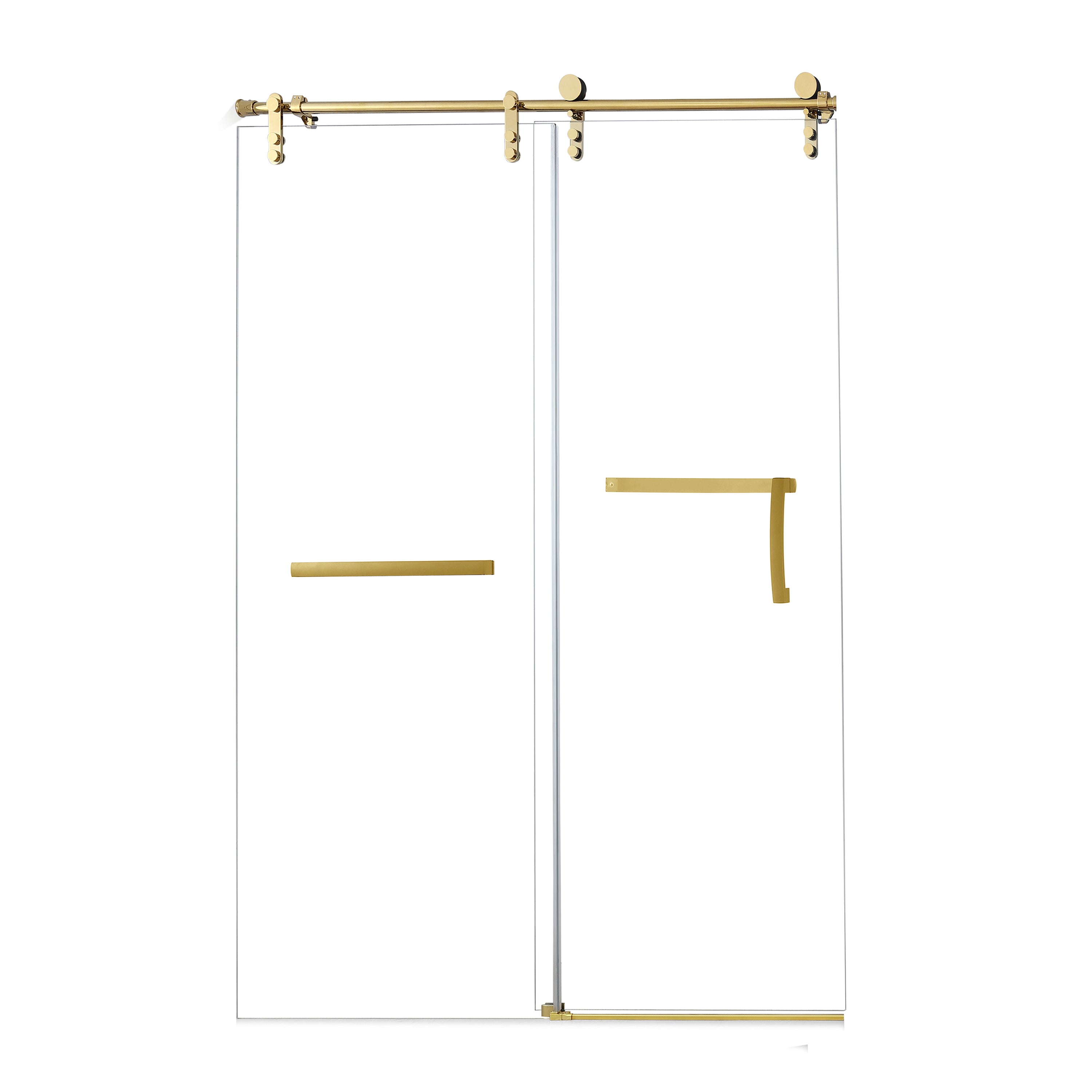 60 x 76 in single sliding shower door dimensions view