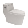 Ceramic One Piece Toilet,Single Flush with Soft Clsoing Seat