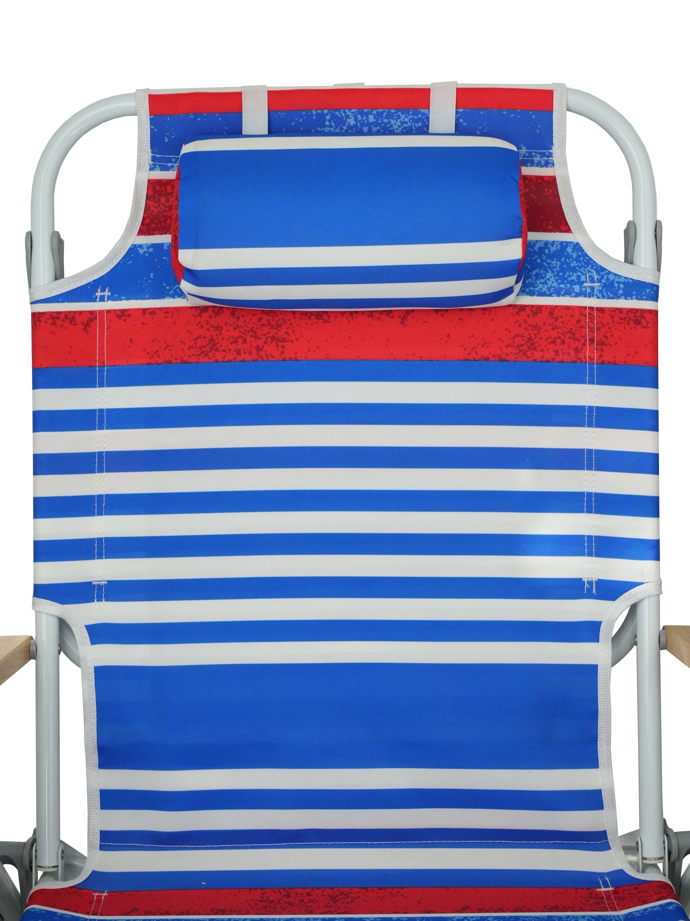 2PCS Backpack Beach Chairs for Adults Beach towel backpack beach chairs for adults 5 position chair with pouch folding lightweight positions back pack 13 inch high