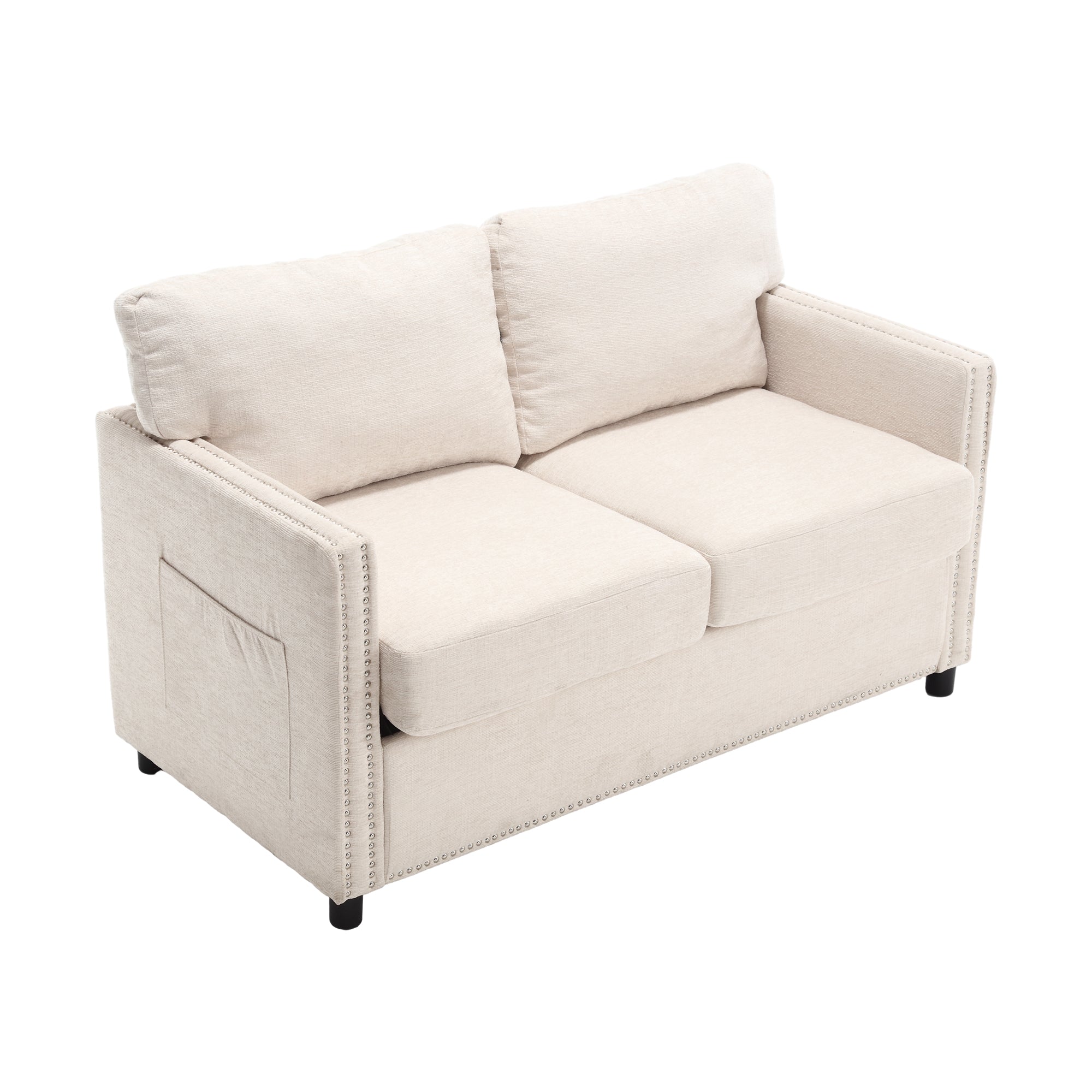 UNITED Modern chenille Fabric Loveseat, 2-Seat Upholstered Loveseat Sofa Modern Couch