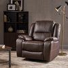 39" Wide Faux Leather Manual Swivel Standard Recliner