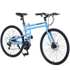 21 Speed Folding Hybrid bike Disc Brake 700C Road Bike For men women's City Bicycle