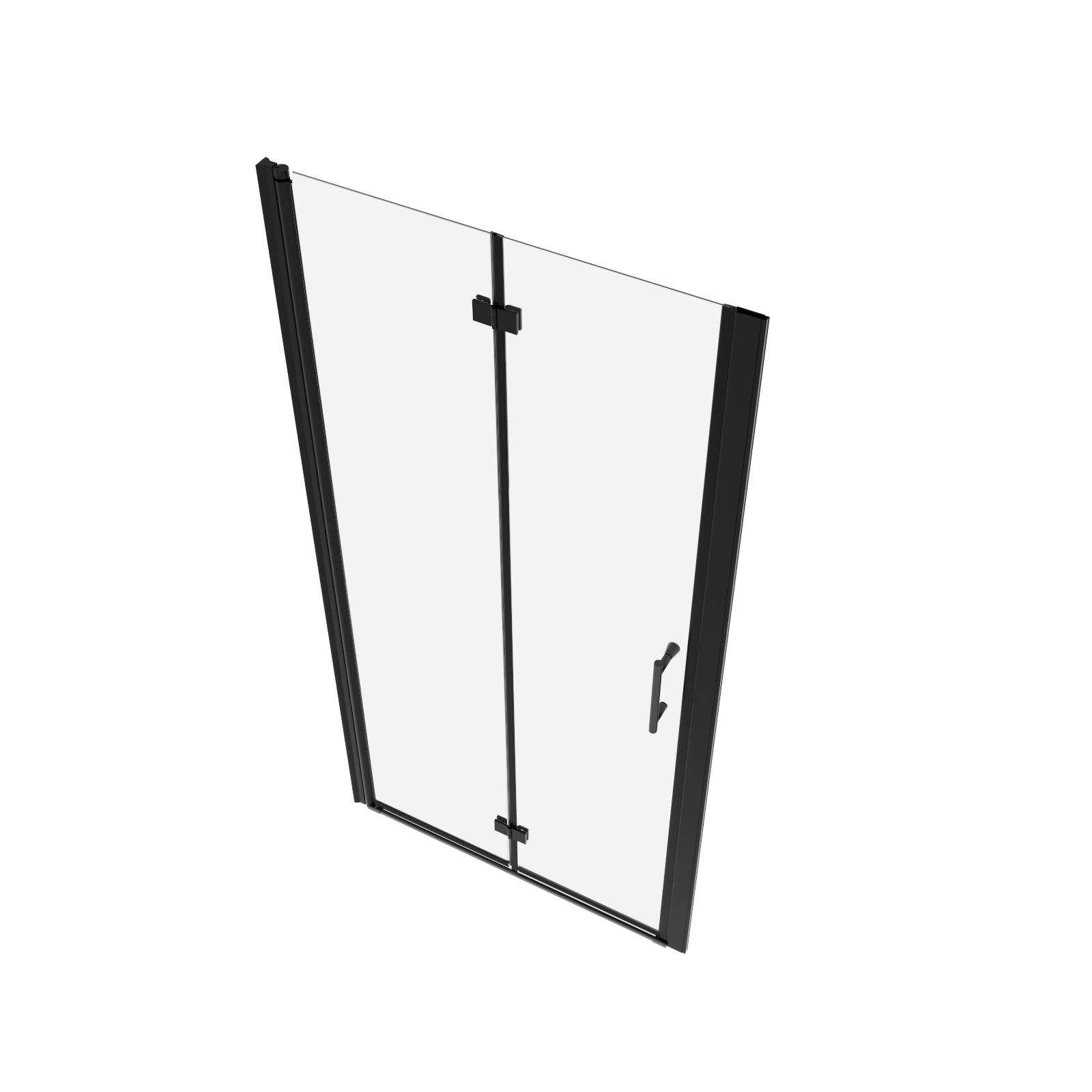 1 3/8" adjustment,universal pivot shower door, with 1/4" tempered glass finish 3272