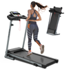 Folding Treadmill with Incline 2.5HP 12KM/H Electric Treadmill for Home Foldable, Bluetooth Music Cup Holder Heart Rate Sensor Walking Running Machine for Indoor Home Gym Exercise Fitness