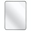 Black 30 "x40" Rectangular Bathroom Wall Mirror