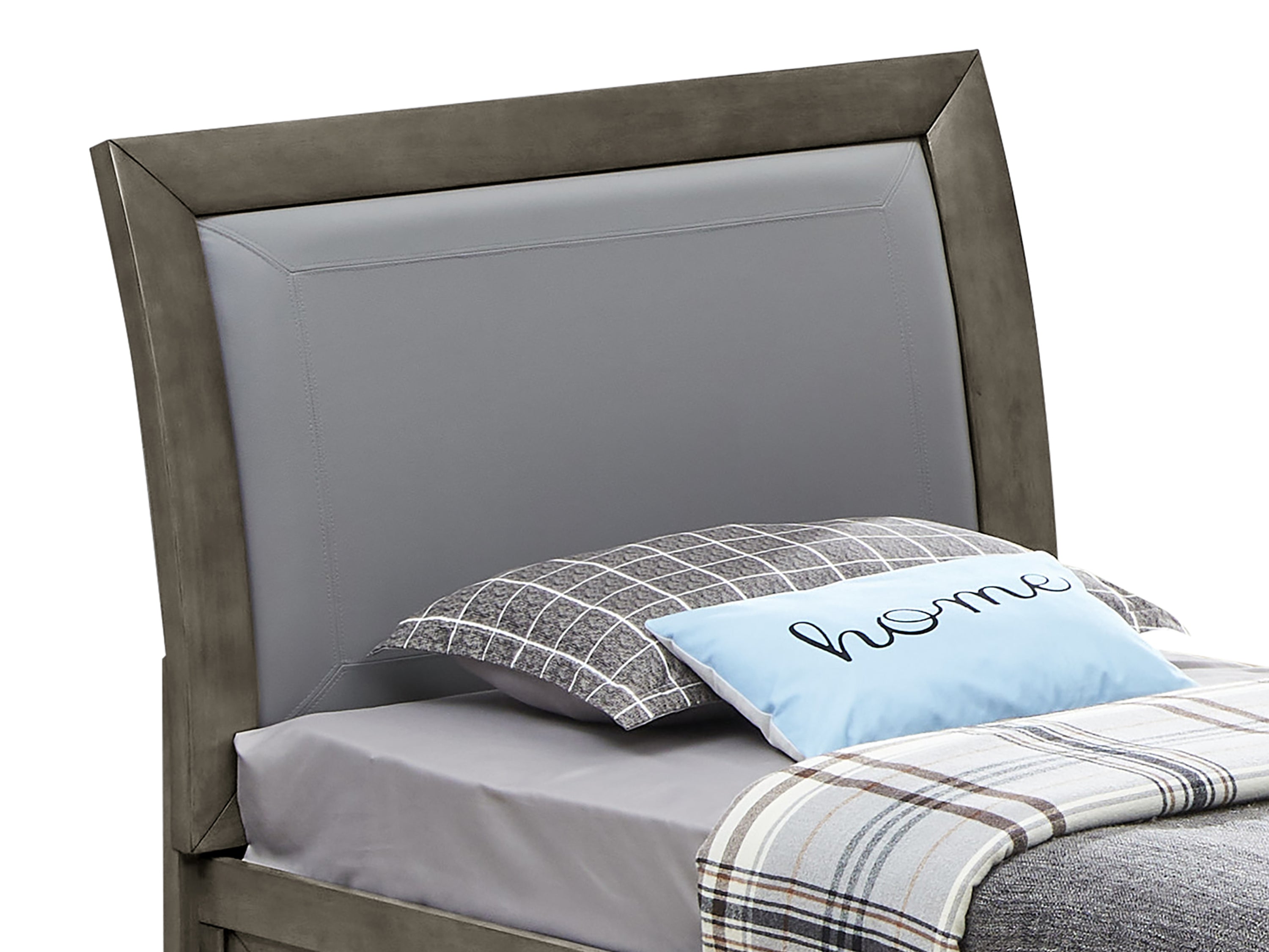 Stylish Twin Storage Bed In Modern Gray