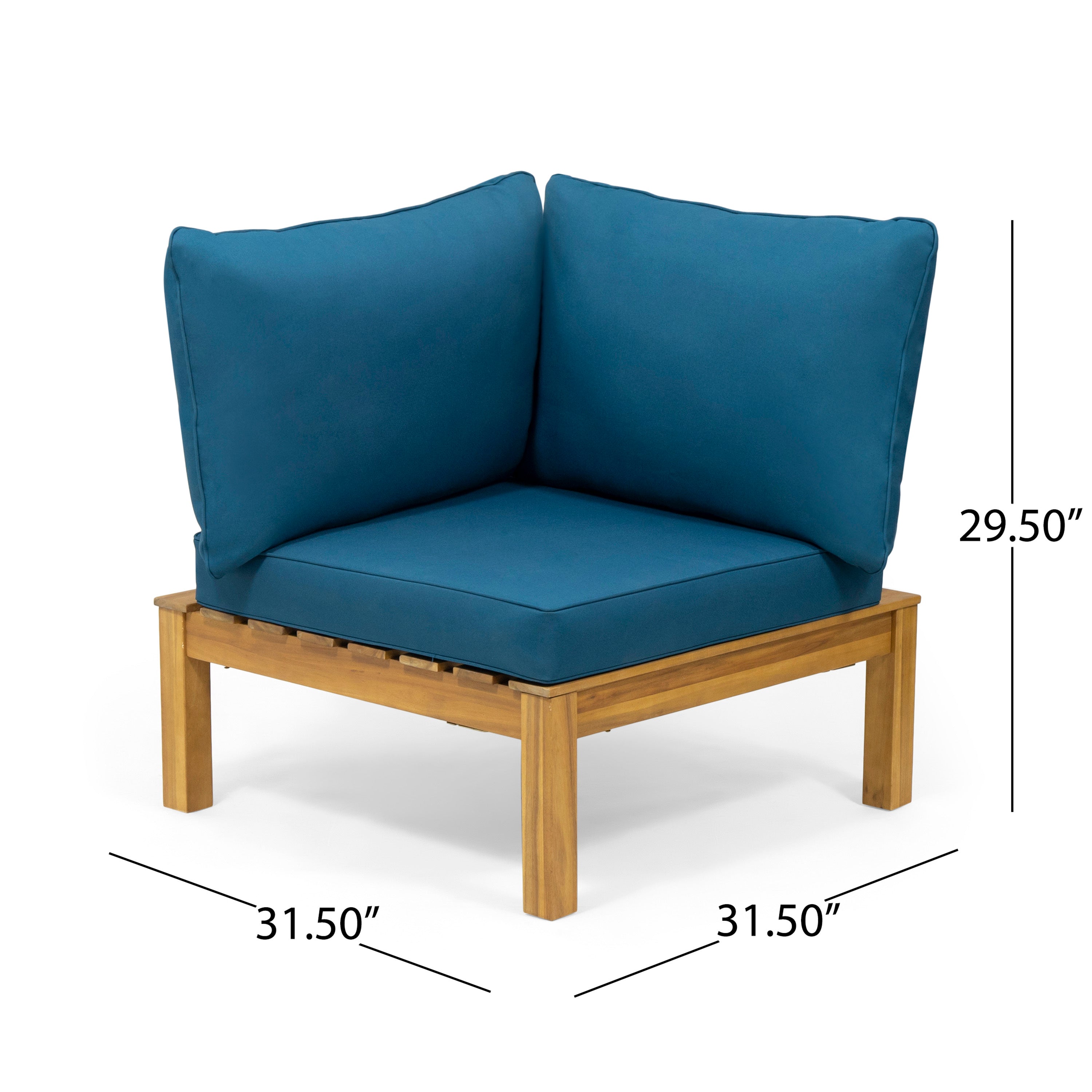 ARLINGTON CORNER SOFA + TABLE, TEAL