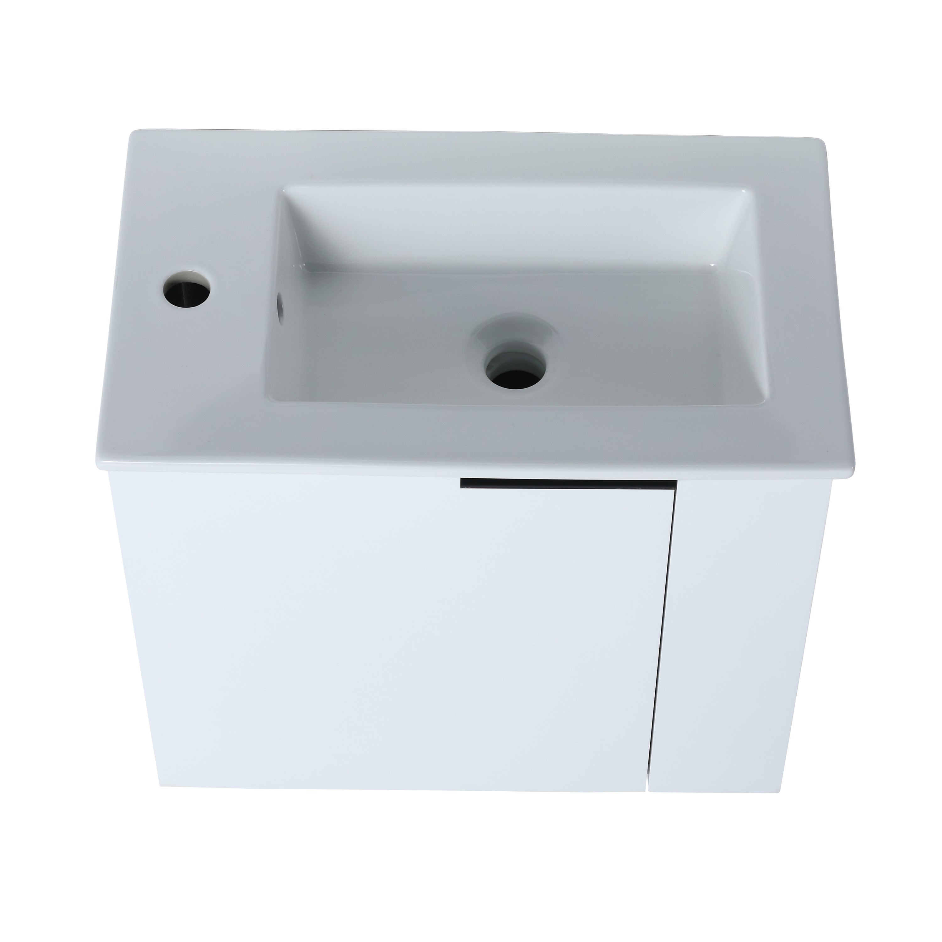 Bathroom Vanity with Sink 22 Inch for Small Bathroom,Floating Bathroom Vanity with Soft Close Door,Small Bathroom Vanity with Sink, 22x13 (KD-Packing)