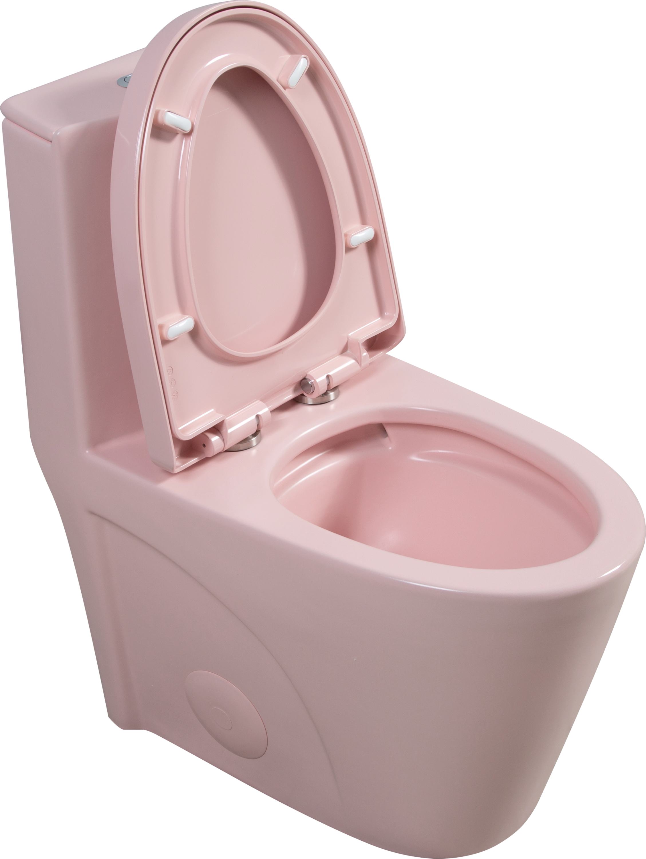 1.1/1.60 GPF Dual-Flush One Piece Toilet, Water-Saving Elongated Comfort Height Floor Mounted, Soft Close 1000 Gram Map Flushing Score Toilet, Rose 23T01-RS