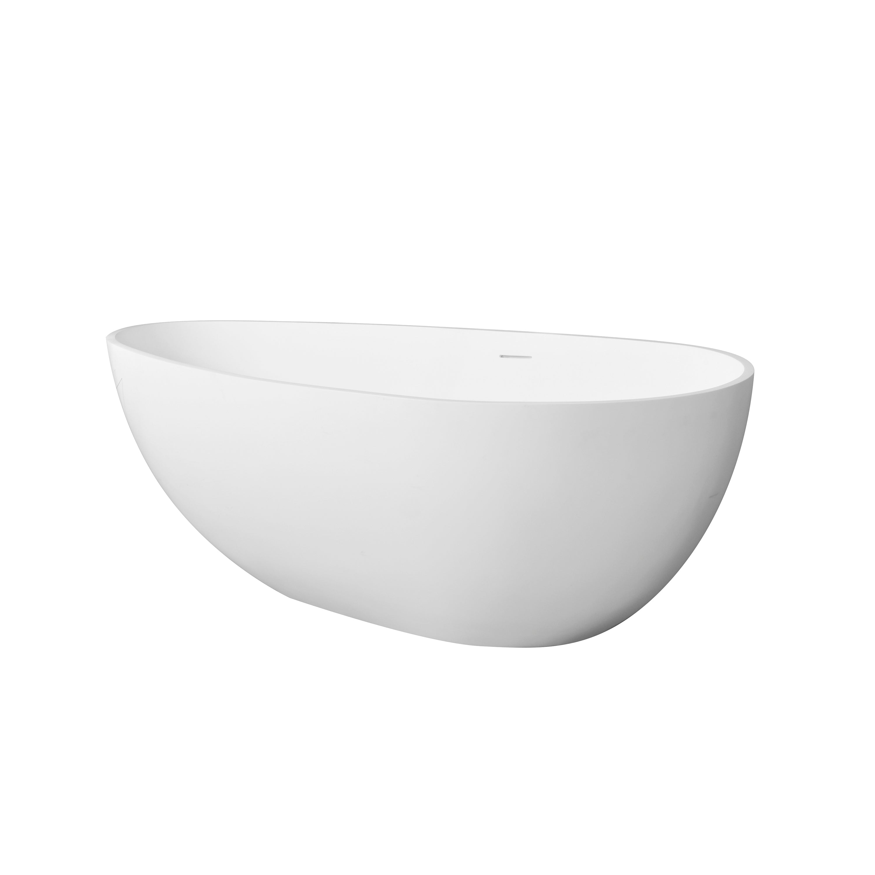 66.9"  freestanding solid surface soaking bathtub for bathroom