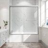 55-60 x 60 in Reversible Bathtub Door view 1
