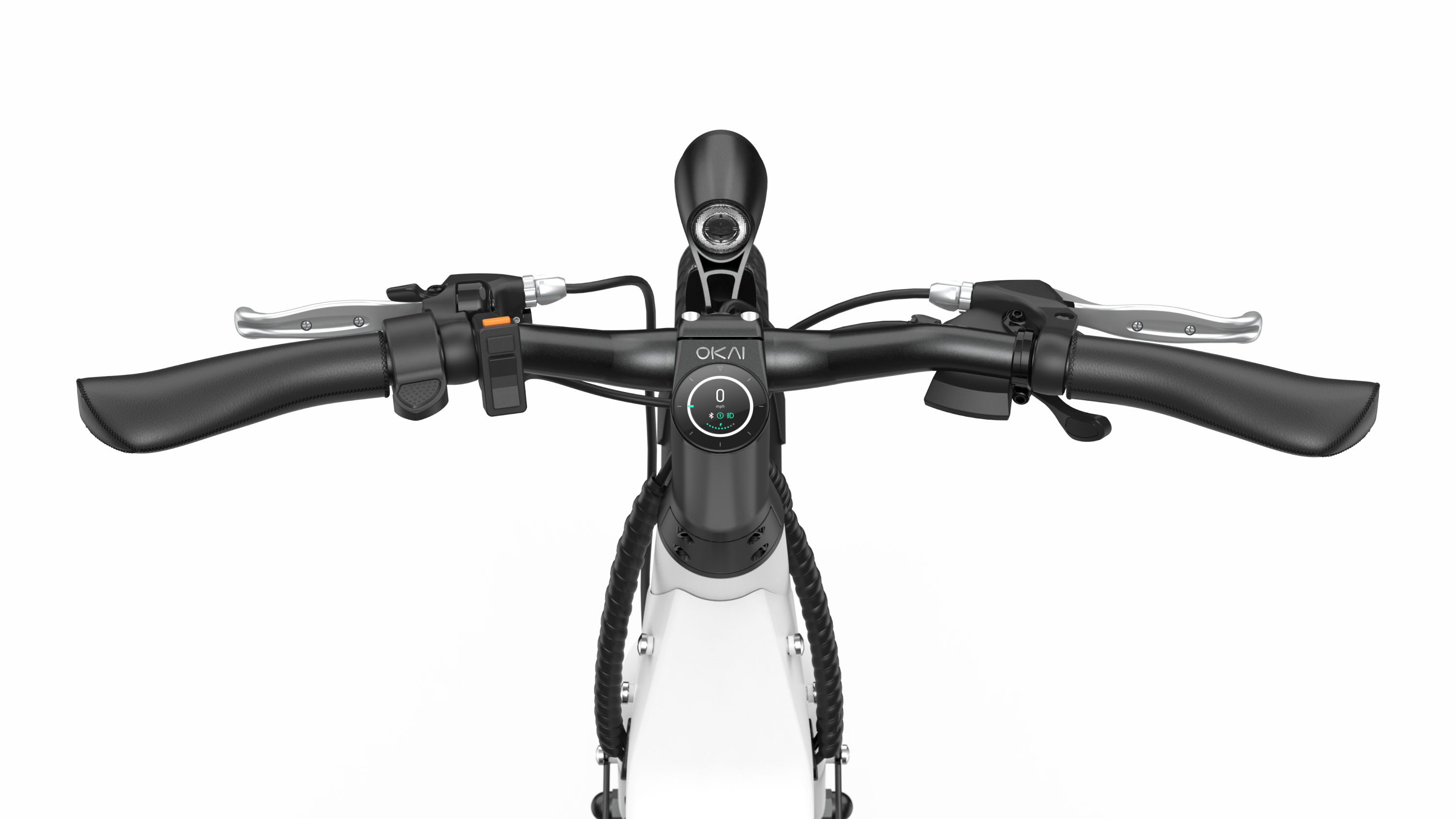 Electric Bike w/ 40 Miles Max Operating Range and 25 mph Max Speed - White
