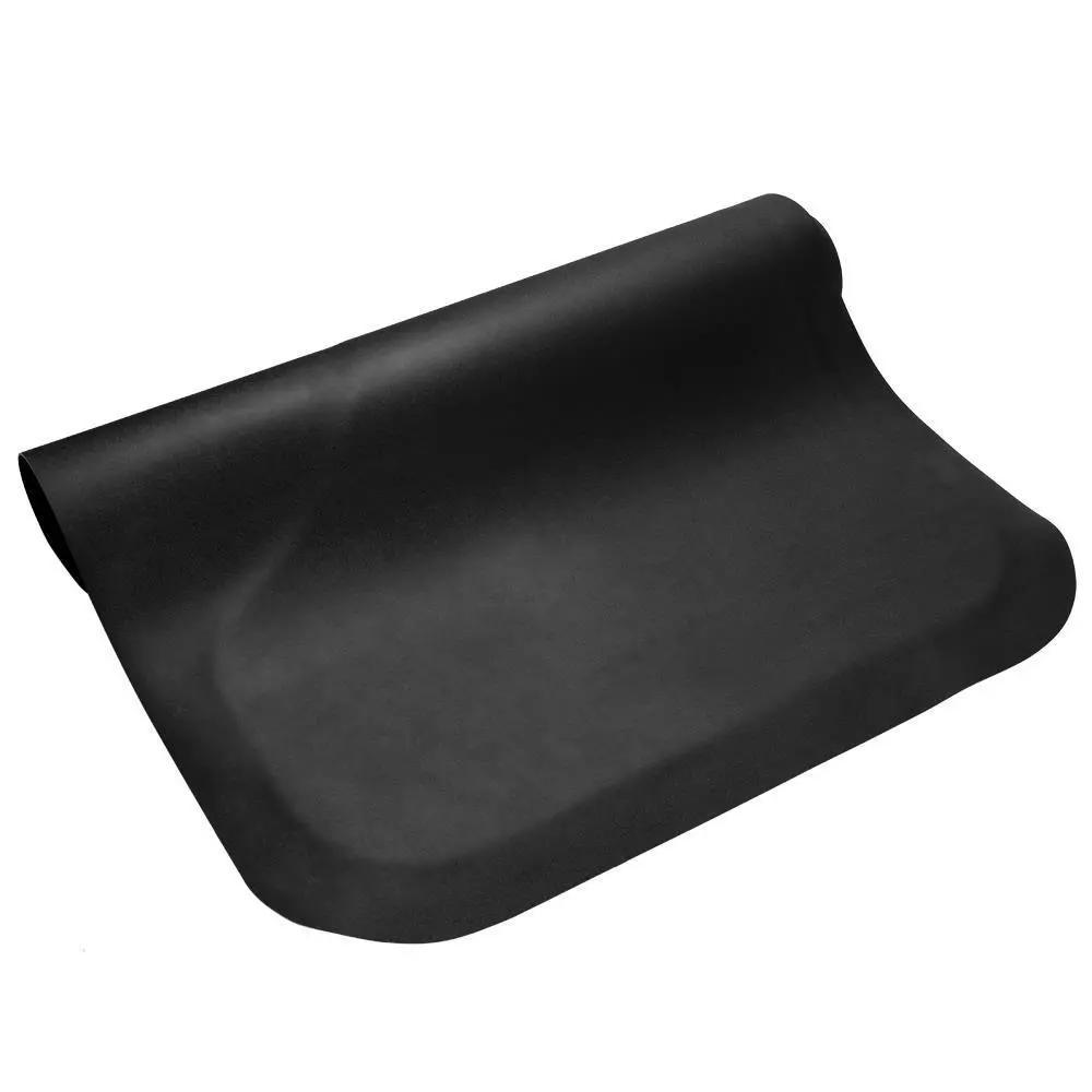 Black Rectangle 5'x3' Anti-Fatigue Floor Mat for Barber Salon & Spa Equipment