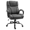 500lbs Big and Tall Office Chair with Wide Seat, Ergonomic Executive Computer Chair with Adjustable Height, Swivel Wheels and Linen Finish, Dark Grey