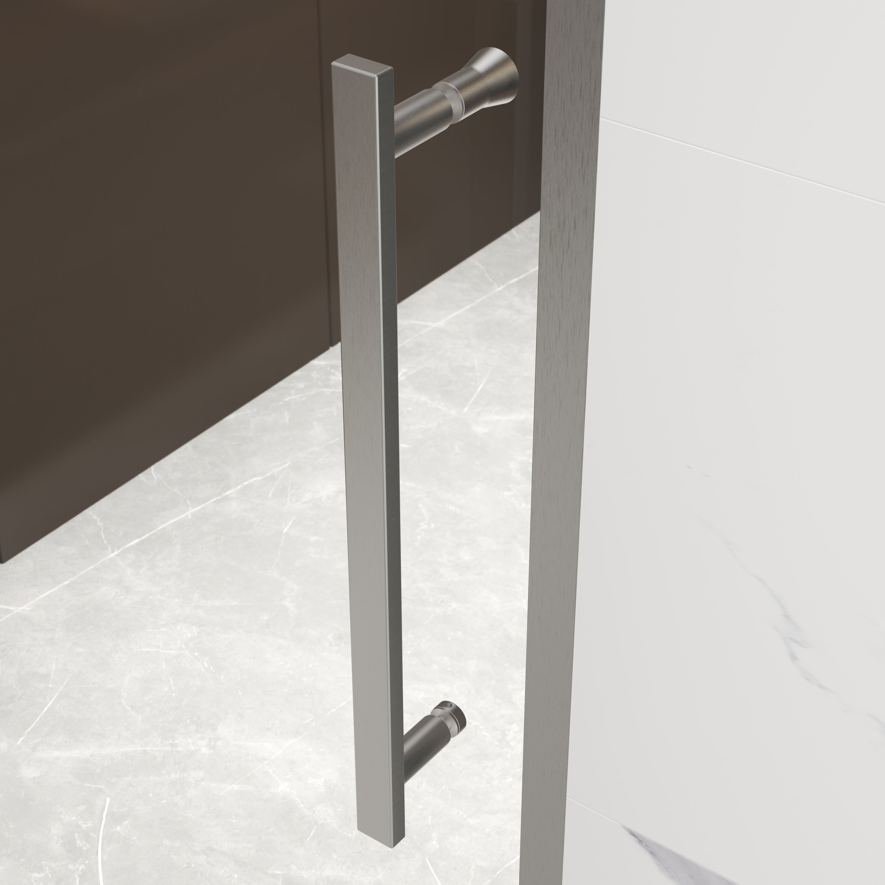 38-42 x 74 in Pivot Shower Door - 38-42 x 74 in / Brushed Nickel view 5