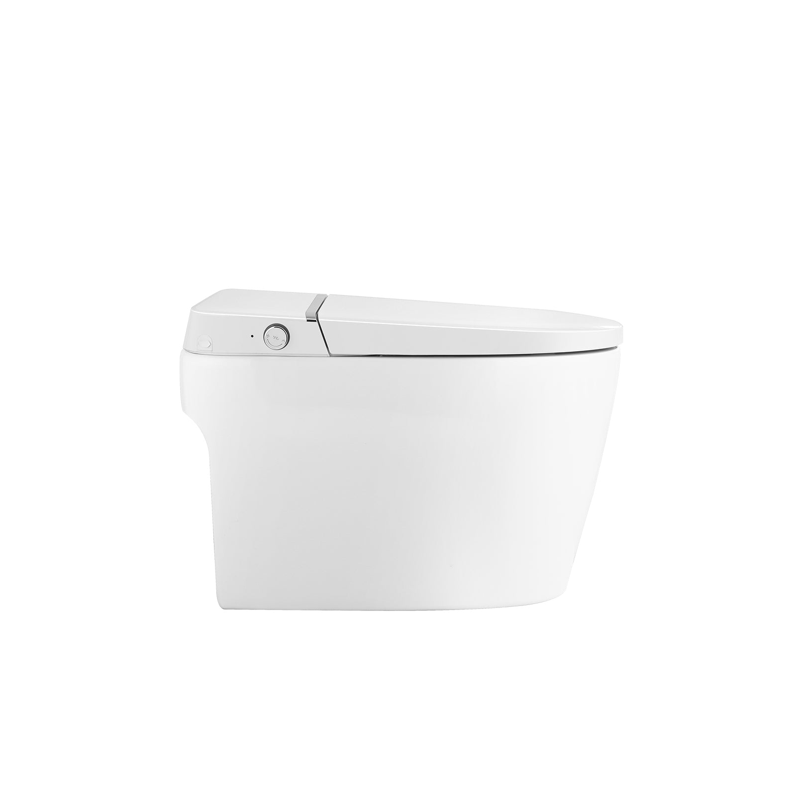 Smart Toilet Bidet Combo with Foot Sensor Open Cover/Seat, Self-Cleaning Nozzle, Heated Seat, Night Light, Knob Control, Power Outage Flushing, Soft Close, Auto Flush, with Remote Control