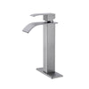 Waterfall Spout Single Handle Bathroom Sink Faucet