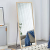 Fourth generation solid wood frame full-length mirror, dressing mirror, bedroom porch, decorative mirror, clothing store, floor standing large mirror, wall mounted. 71 "* 31.5"