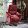 Liyasi Electric Power Lift Recliner Chair Sofa with Massage and Heat for Elderly, 3 Positions, 2 Side Pockets and Cup Holders, USB Ports, High-end quality fabric