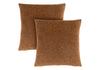 Pillows, Set Of 2, 18 X 18 Square, Insert Included, Decorative Throw, Accent, Sofa, Couch, Bedroom, Brown Hypoallergenic Polyester, Modern